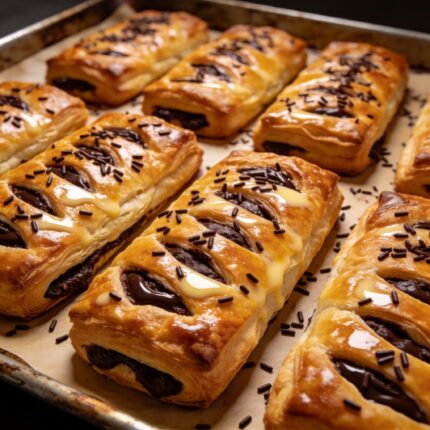 מאפה שוקולד מבצק עלים